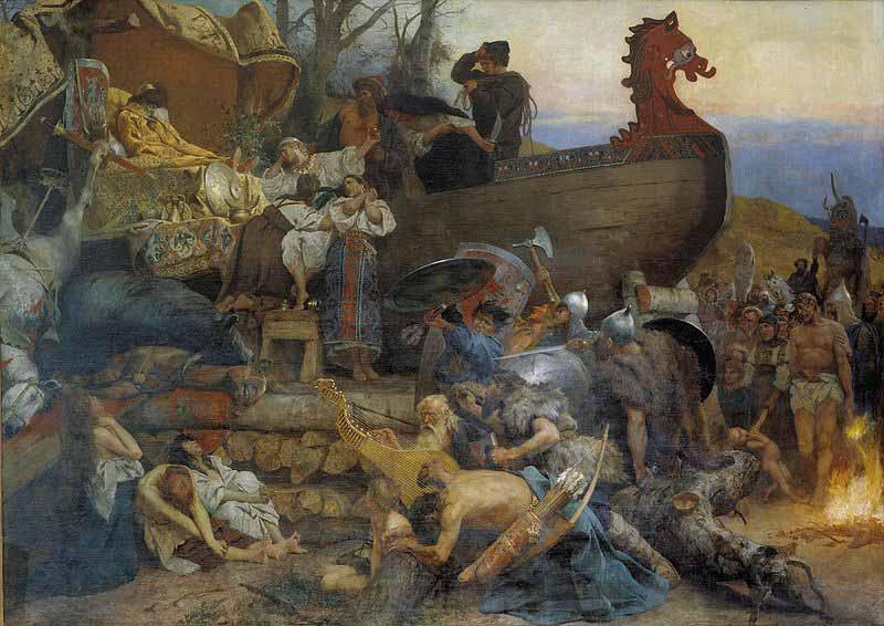 Henryk Siemiradzki Burial of a Varangian Chieftain